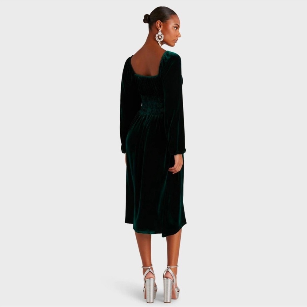 Hill House Jasmine Elegant Velvet Midi Dress